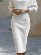 Brielle | Draped Elegant Midi Dress