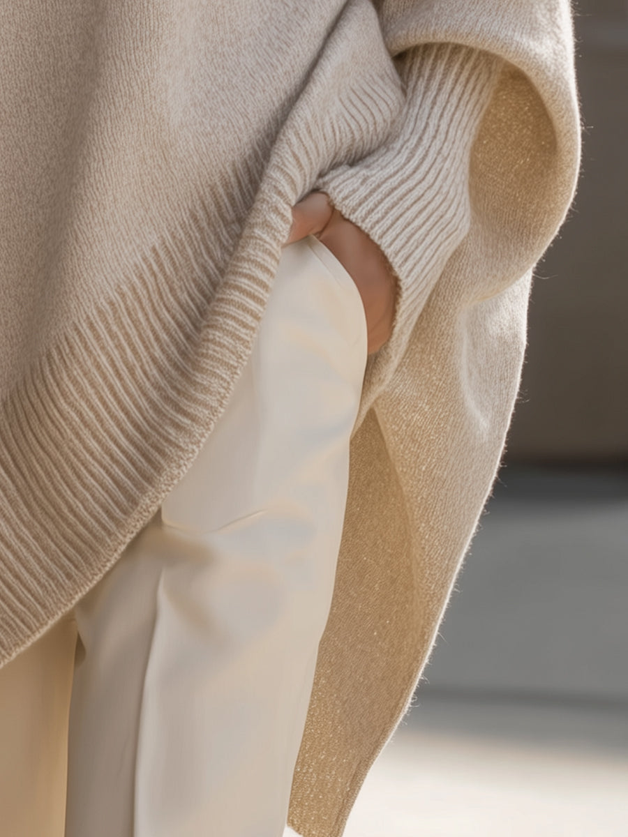Aster | Oversized Poncho Sweater