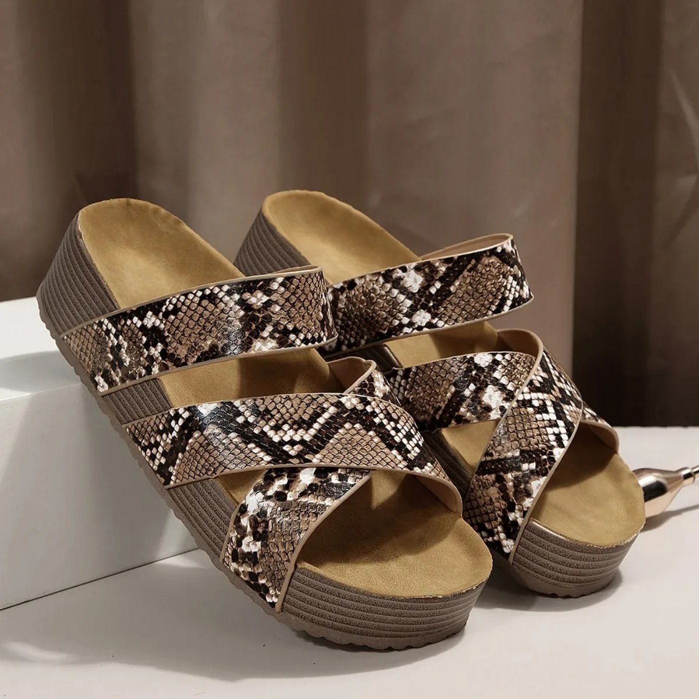 Abigail™ – Orthopedic Leather Strap Sandals