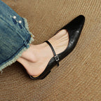 Thea Genuine Leather Mules