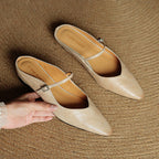 Thea Genuine Leather Mules