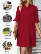 Cameron | Elegant Ruffle Dress