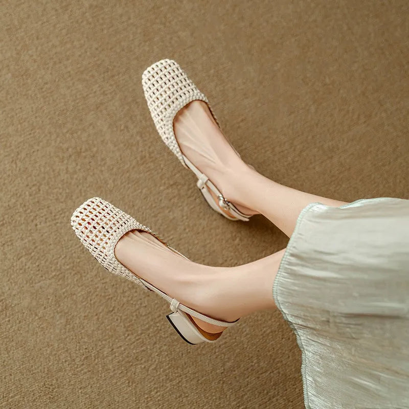 Lexi Mid Heel Sandals