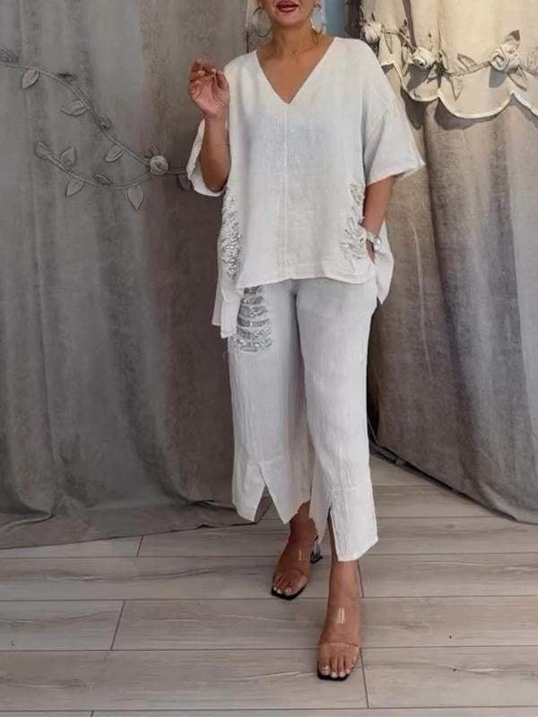 BIANCA | Elegant Two-Piece Summer Set For The Sunny Days