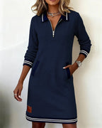 Sophie | Chic Long Sleeve Cotton Dress