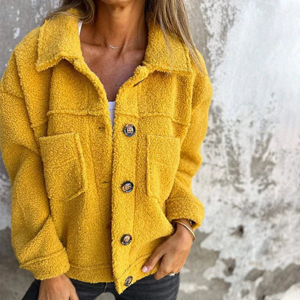 Iris™ | Short wool jacket with lapels