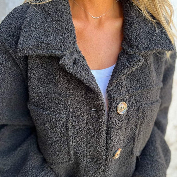 Iris™ | Short wool jacket with lapels